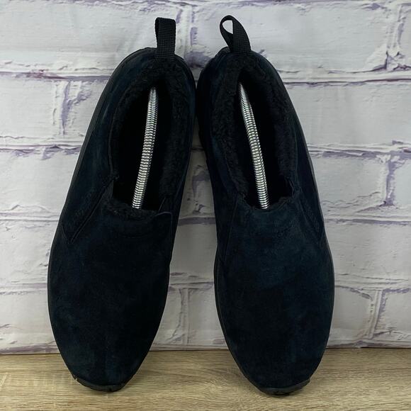 Merrell Jungle Moc Black Cozy Lined Slip On Shoes Men's Size 11.5 Suede Comfort - Picture 6 of 8